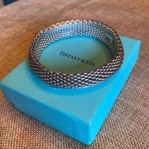 Tiffany & Co Somerset Mesh Bangle Bracelet